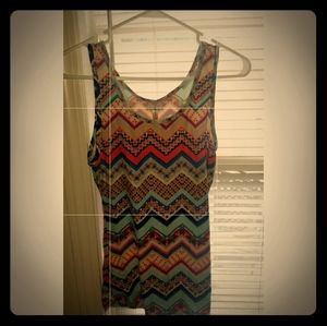 Aztec Print Tank Top